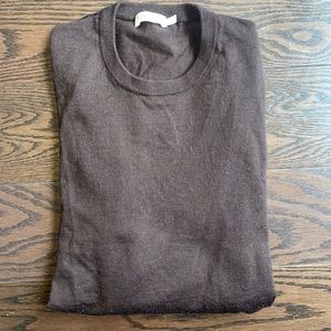 Suitsupply mens brown merino crew neck sweater size large